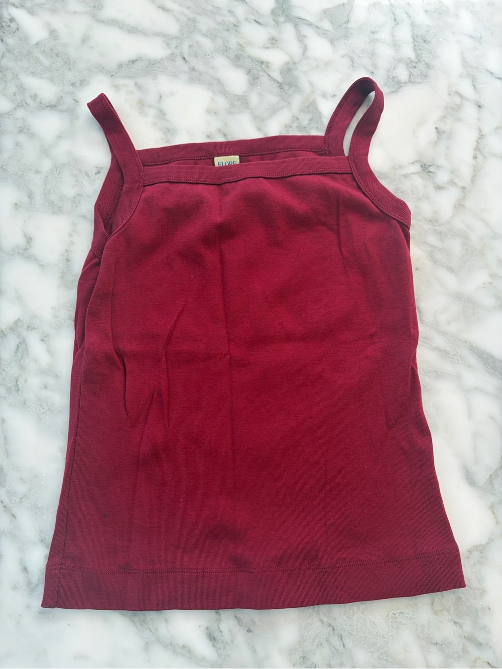 Women's Burgundy Tank Top – Sleeveless Cotton Blend